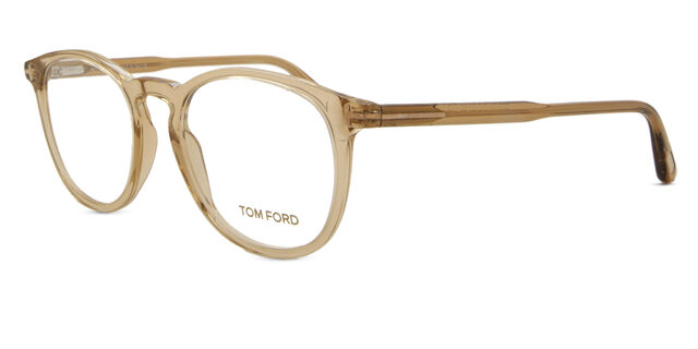 Tom Ford FT5401 045 Transparent Light Brown Eyeglasses  display picture 1