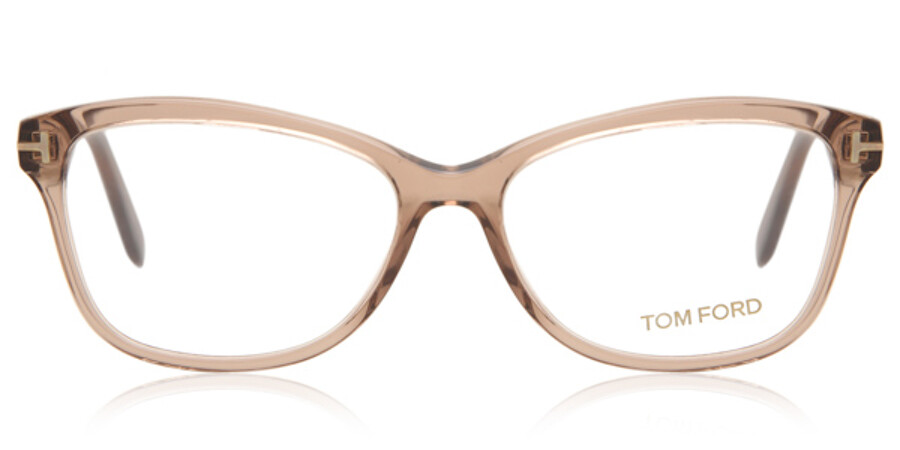 Tom Ford FT5404 048 Eyeglasses in Transparent Brown | SmartBuyGlasses USA