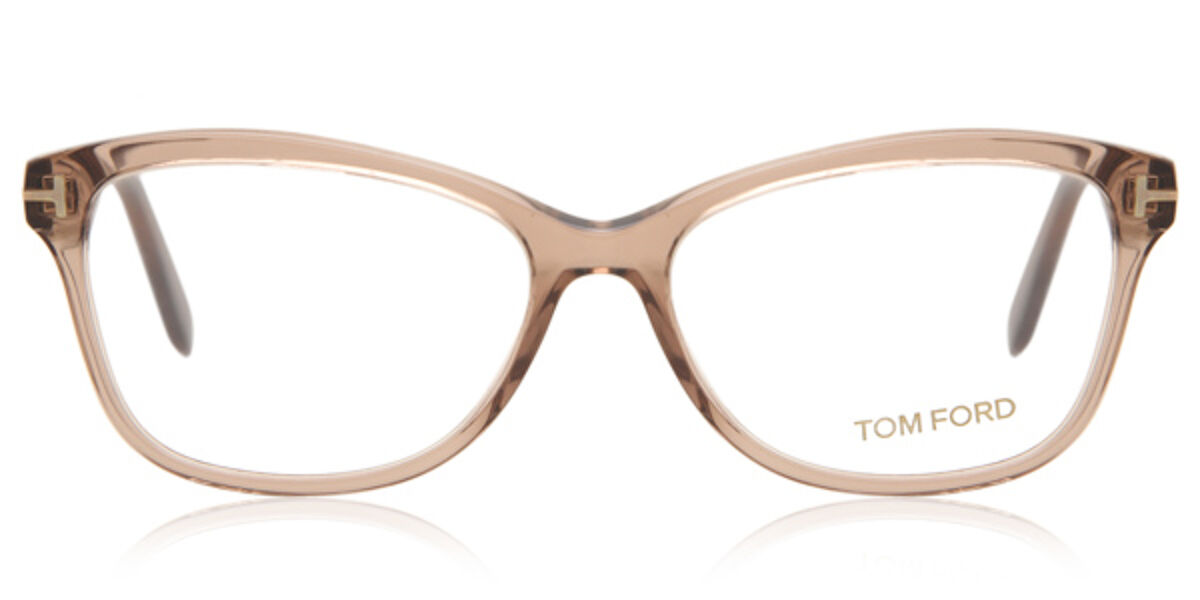 Tom Ford FT5404 048 Glasses Transparent Brown | VisionDirect Australia