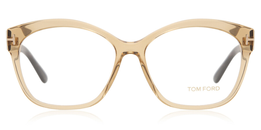 Tom Ford FT5435 057 Glasses Transparent Light Brown | VisionDirect Australia