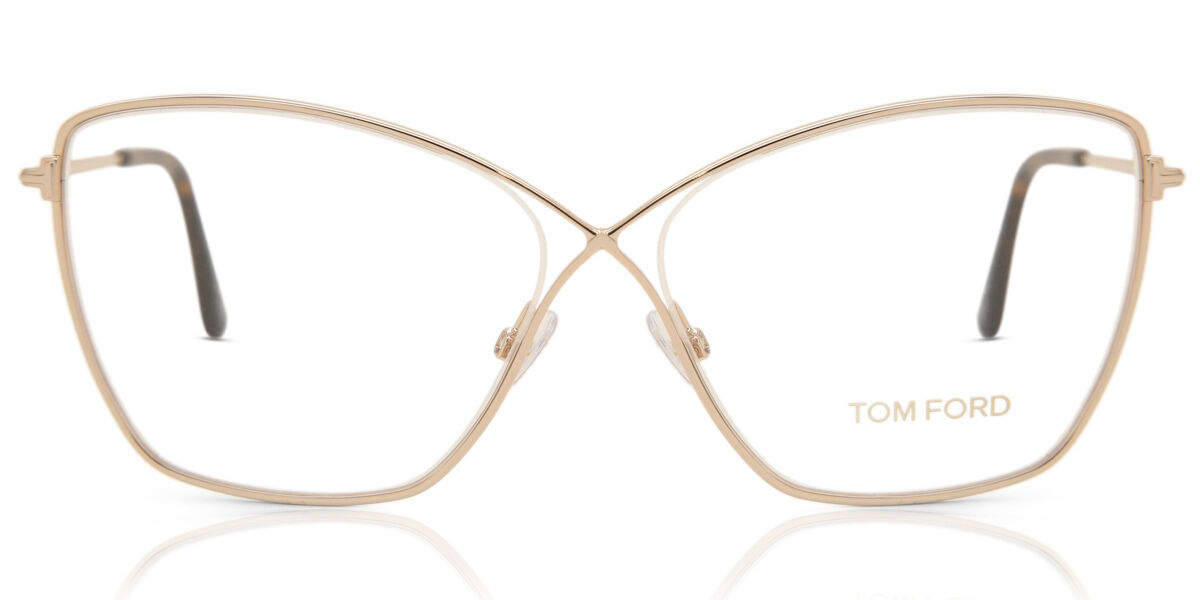 Tom Ford FT5518 028 Eyeglasses in Shiny Rose Gold | SmartBuyGlasses USA