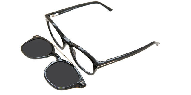 Tom Ford FT5532-B with Clip-On 01V Blue-Light Block occhiali