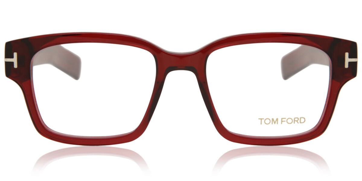 Tom Ford FT5527 066 Glasses Burgundy | VisionDirect Australia