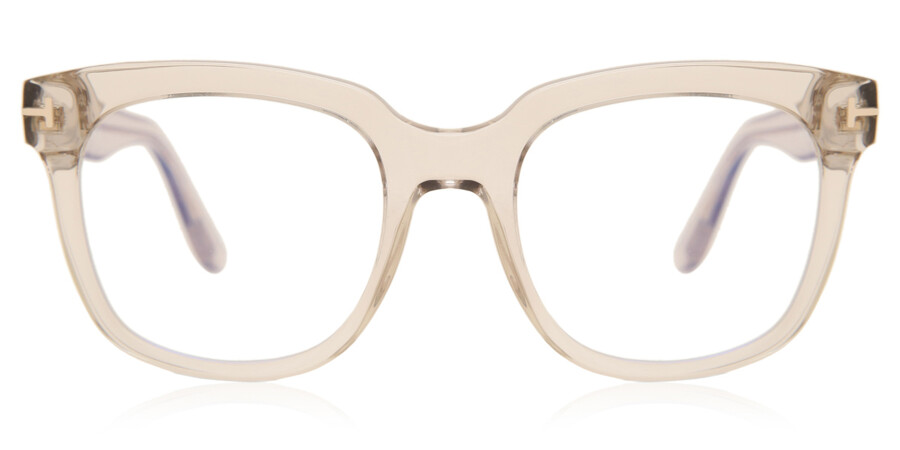Tom Ford FT5537-B Blue-Light Block 072 Eyeglasses in Transparent Yellow |  SmartBuyGlasses USA