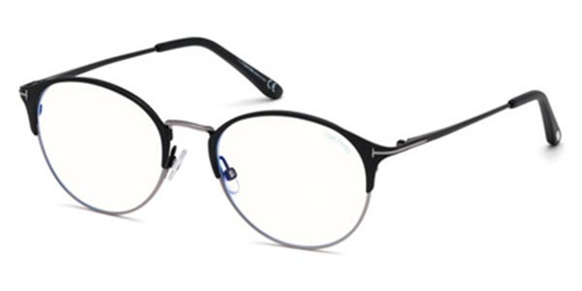 Tom Ford FT5541-B Blue-Light Block 005 Glasses Black | VisionDirect  Australia