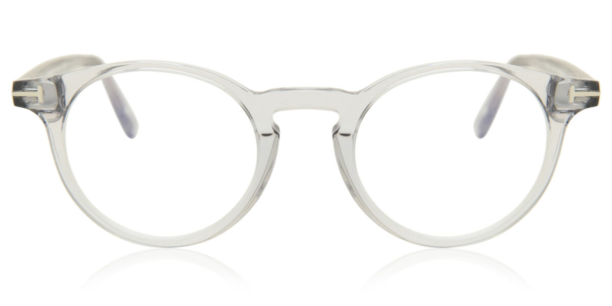 Tom Ford FT5557-B Blue-Light Block 020 Eyeglasses in Grey ...