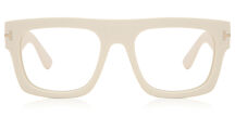 Tom Ford Ft5634-b Blue-light Block 001 Eyeglasses In Shiny Black 