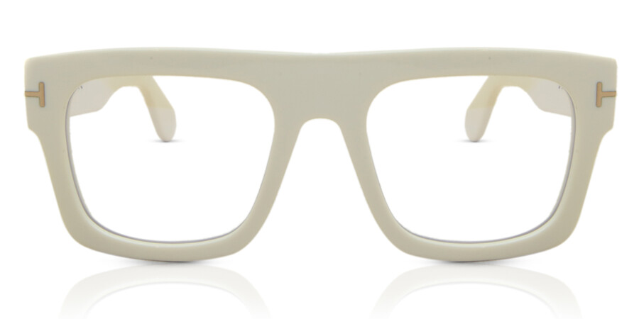 Tom Ford FT5634-B Blue-Light Block 025 Eyeglasses in Ivory White |  SmartBuyGlasses USA