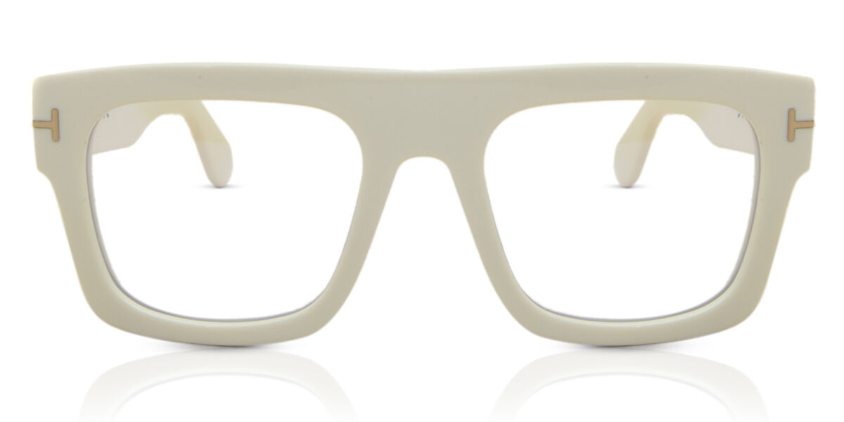 Tom Ford FT5634-B Blue-Light Block 025 Glasses Ivory White |  SmartBuyGlasses UK