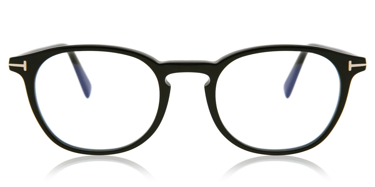 Tom Ford FT5583-B Blue-Light Block 053 Eyeglasses In Tortoiseshell ...