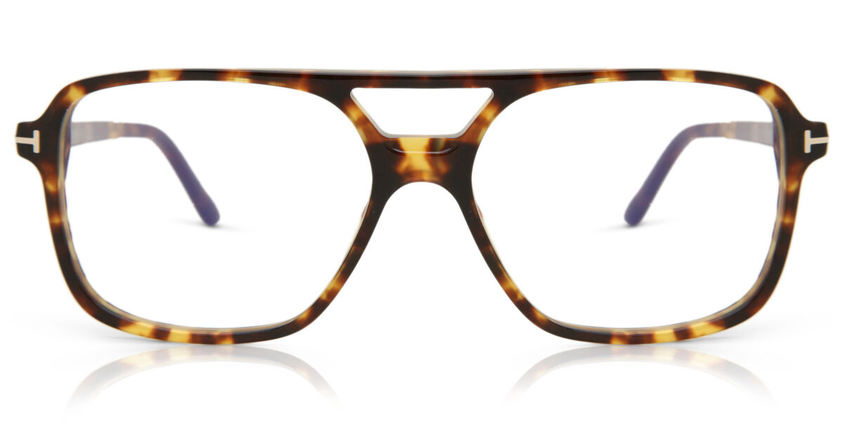 Tom Ford FT5585-B Blue-Light Block 053 Eyeglasses in Tortoiseshell |  SmartBuyGlasses USA