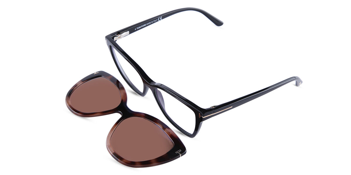 Tom Ford FT5641-B Blue-Light Block with Clip-On 001 Glasses Black |  SmartBuyGlasses United Arab Emirates
