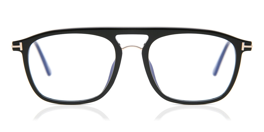 Tom Ford FT5588-B Blue-Light Block 001 Glasses Black | VisionDirect  Australia