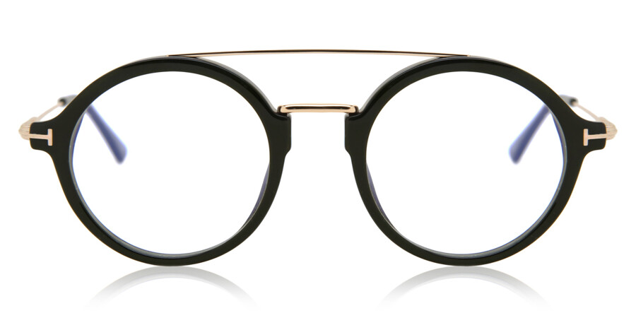 Tom Ford FT5596-B Blue-Light Block 001 Glasses Black | VisionDirect  Australia