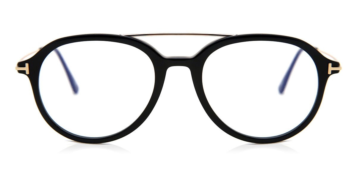 Tom Ford FT5609-B Blue-Light Block 002 Glasses Black | SmartBuyGlasses UK