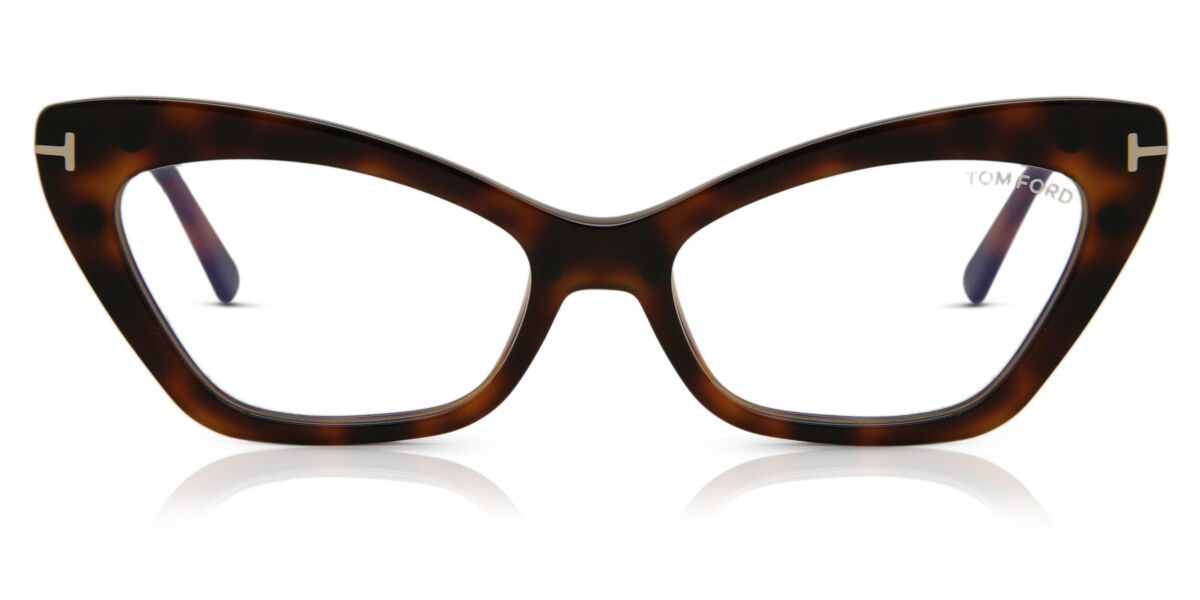 Tom Ford FT5643-B Blue-Light Block with Clip-On 052 Glasses Dark Havana |  SmartBuyGlasses UK