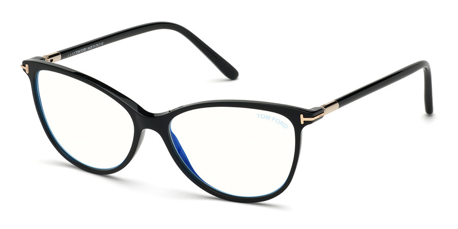 Tom Ford FT5616-B Blue-Light Block 001 Glasses Shiny Black |  SmartBuyGlasses UK