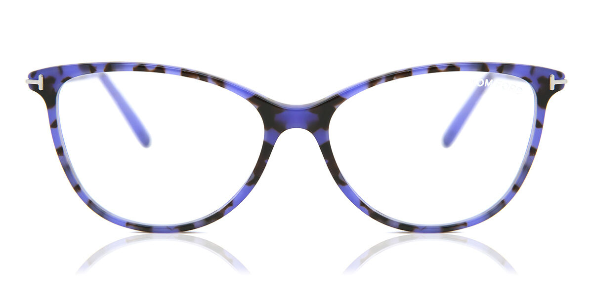 Tom Ford FT5616-B Azules-Light Block 055 Armazones Para Mujer Tortoiseshell