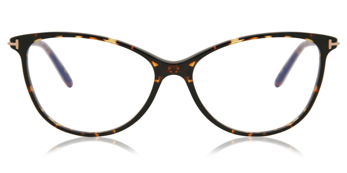 Tom Ford FT5616-B Blue-Light Block 056 Eyeglasses in Tortoise ...
