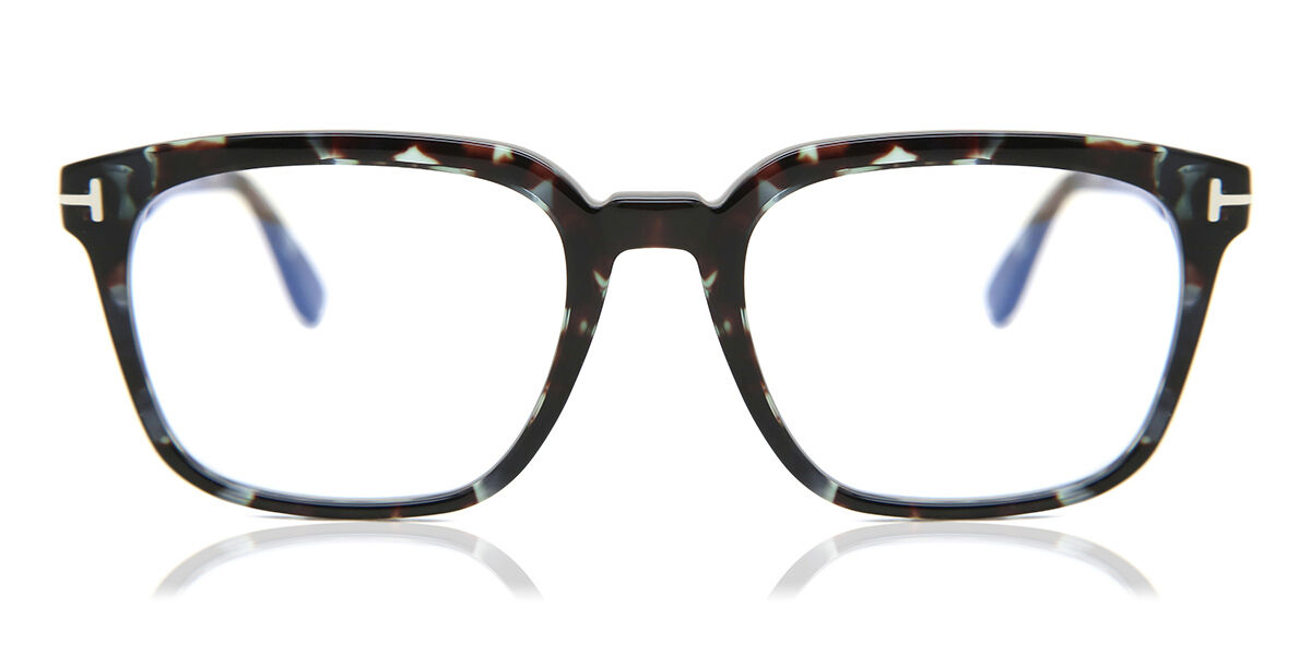 Tom Ford FT5626-B Blue-Light Block 055 Óculos De Grau Masculino Tortoiseshell