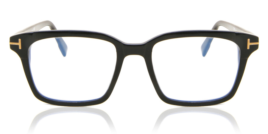 Tom Ford FT5661-B Blue-Light Block 001 Glasses Shiny Black |  SmartBuyGlasses New Zealand