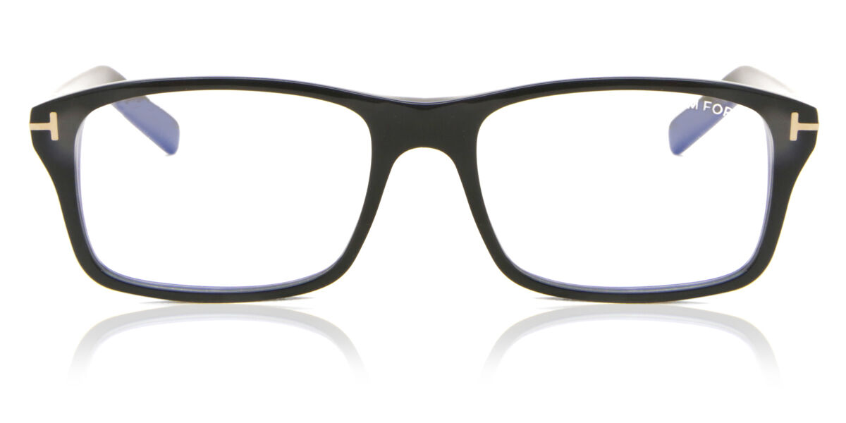 Tom Ford FT5663-B Blue-Light Block 001 Glasses Shiny Black |  SmartBuyGlasses UK