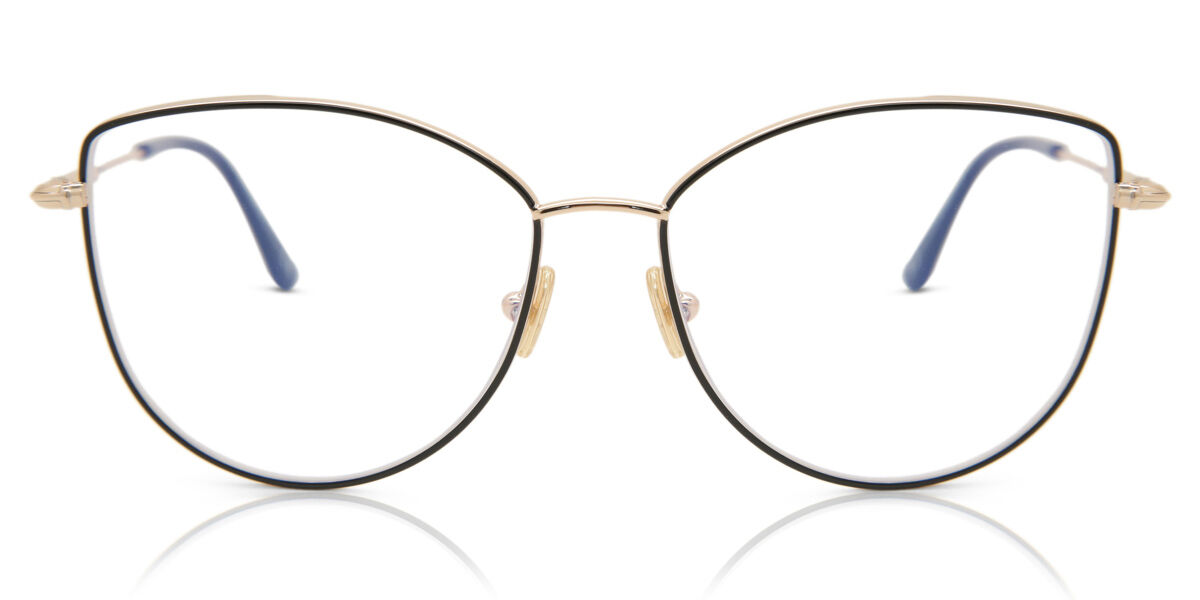 Tom Ford FT5667-B Blue-Light Block 005 Glasses Gold | SmartBuyGlasses UK