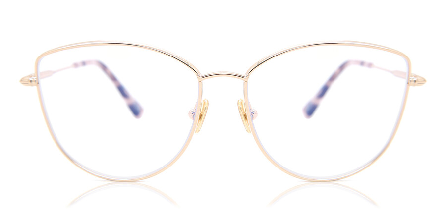 Tom Ford FT5667-B Blue-Light Block 028 Glasses Rose-Gold | SmartBuyGlasses  UK