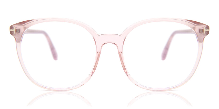 Tom Ford FT5671-B Blue-Light Block 072 Eyeglasses in Bright Pink |  SmartBuyGlasses USA