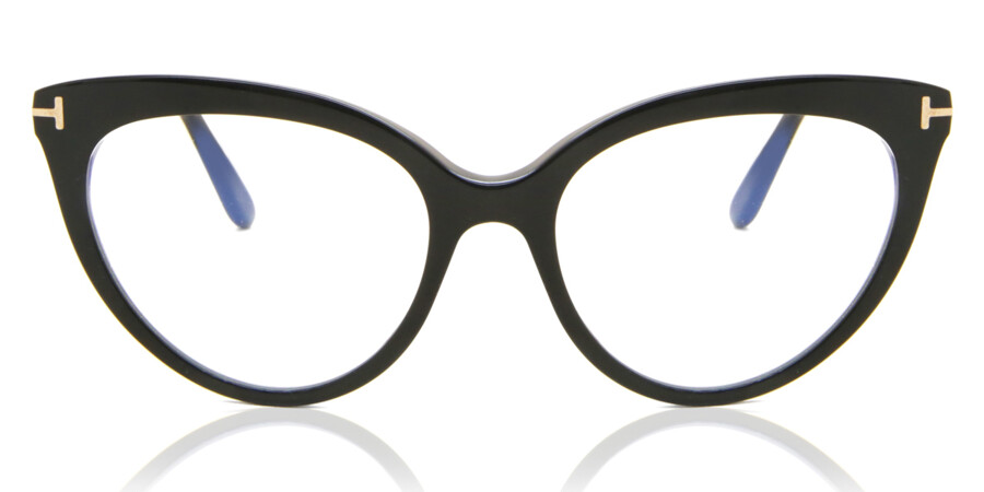 Tom Ford FT5674-B Blue-Light Block 001 Eyeglasses in Shiny Black |  SmartBuyGlasses USA