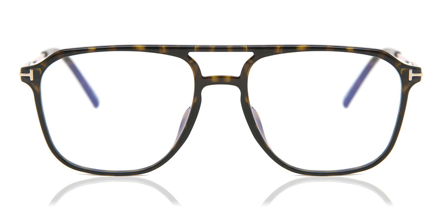 Tom Ford FT5665-B Blue-Light Block 052 Glasses Dark Havana | VisionDirect  Australia