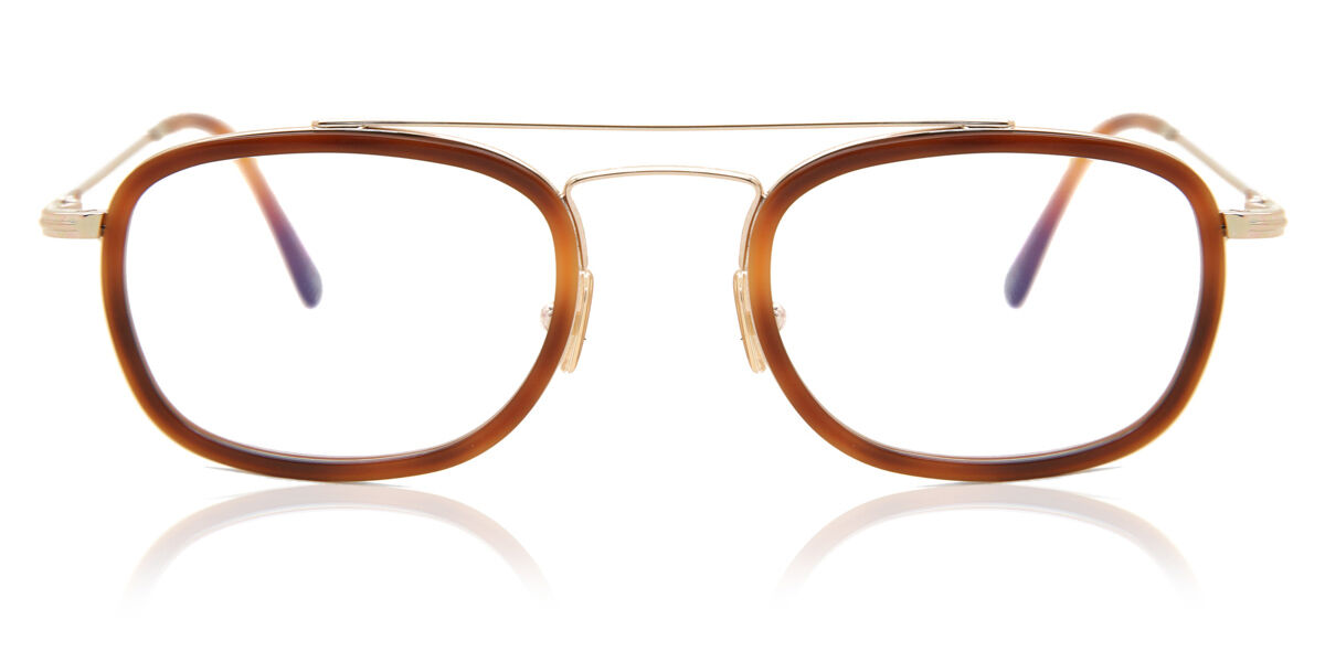Tom Ford FT5677-B Blue-Light Block 053 Glasses Blonde Havana/Gold |  SmartBuyGlasses UK