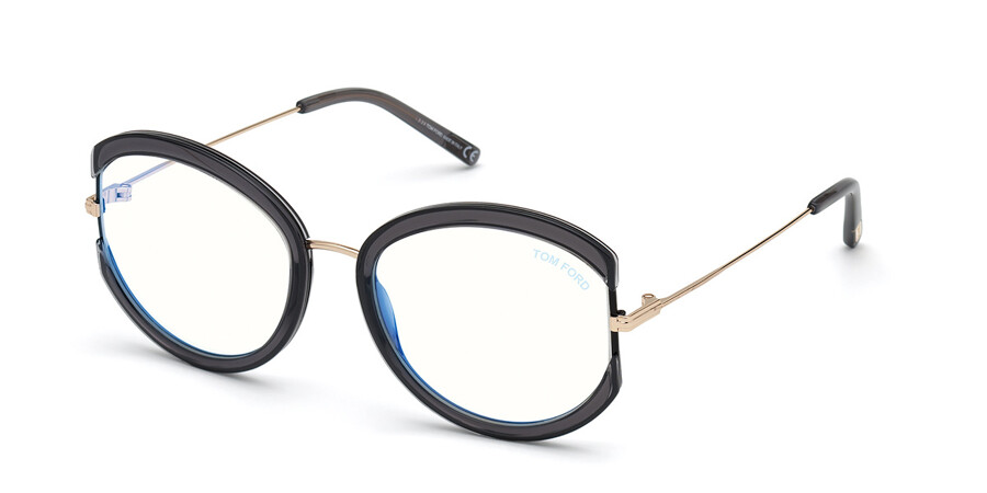 Tom Ford FT5669-B Blue-Light Block 001 Glasses Glossy Black |  SmartBuyGlasses UK