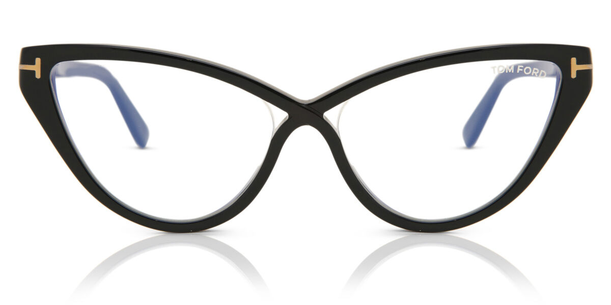 Tom Ford FT5729-B Blue-Light Block 001 Glasses Glossy Black ...