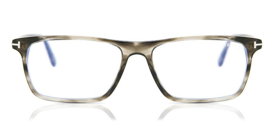 Tom Ford FT5681-B Blue-Light Block 056 Glasses Havana | SmartBuyGlasses UK