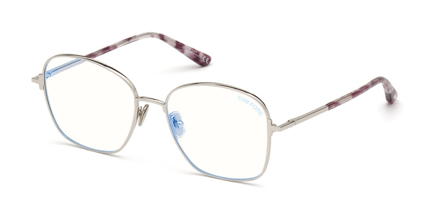 Lentes Opticos Tom Ford FT5685-B Blue-Light Block 016 Shiny Palladium  Silver | VisionDirecta Chile