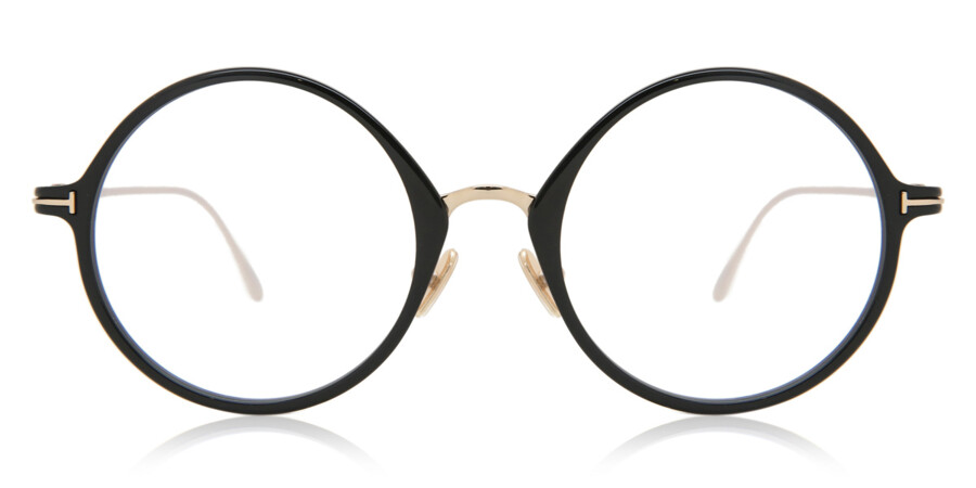 Tom Ford FT5703-B Blue-Light Block 001 Eyeglasses in Shiny Black |  SmartBuyGlasses USA