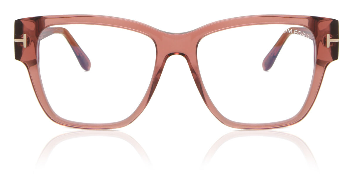 Tom Ford FT5745-B Blue-Light Block 072 Glasses Transparent Pink |  SmartBuyGlasses New Zealand