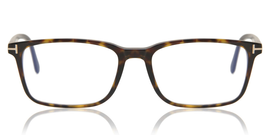 Tom Ford FT5735-B Blue-Light Block 052 Glasses Dark Havana | SmartBuyGlasses  UK