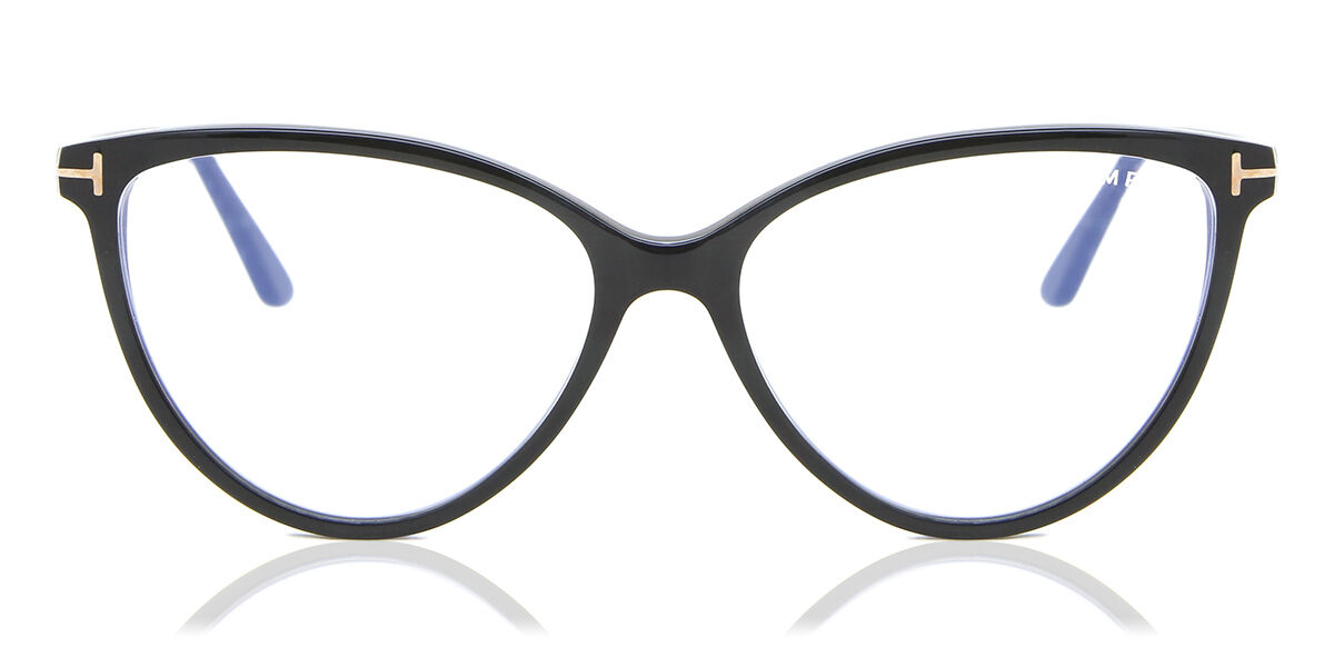 Lunettes Tom Ford Ft5743 B Blue Light Block 001 Noir Brillant