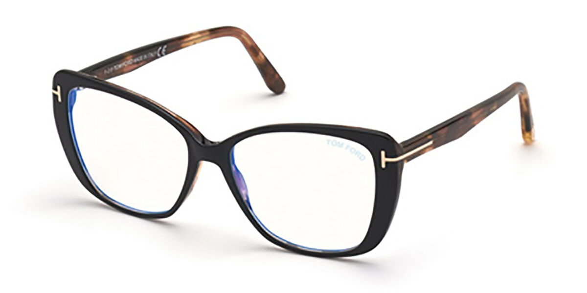 Tom Ford FT5812-B Blue-Light Block 001 Glasses Black | SmartBuyGlasses ...