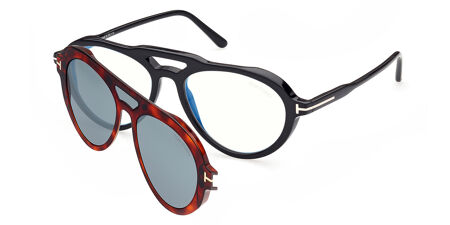 Tom Ford FT5760-B Blue-Light Block with Clip-On