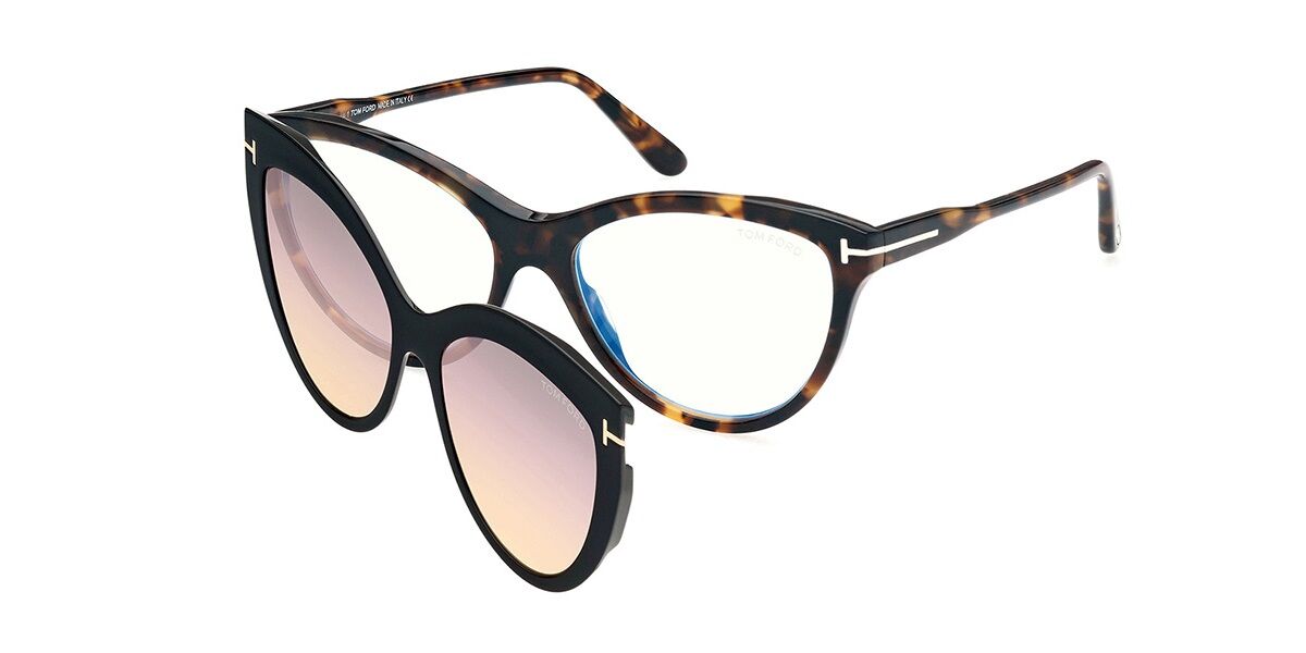 Tom Ford Ft5772 B Blue Light Block 052 Glasses Dark Havana Visiondirect Australia