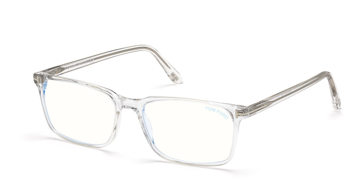 Tom Ford FT5735-B Blue-Light Block 001 Glasses Shiny Black ...