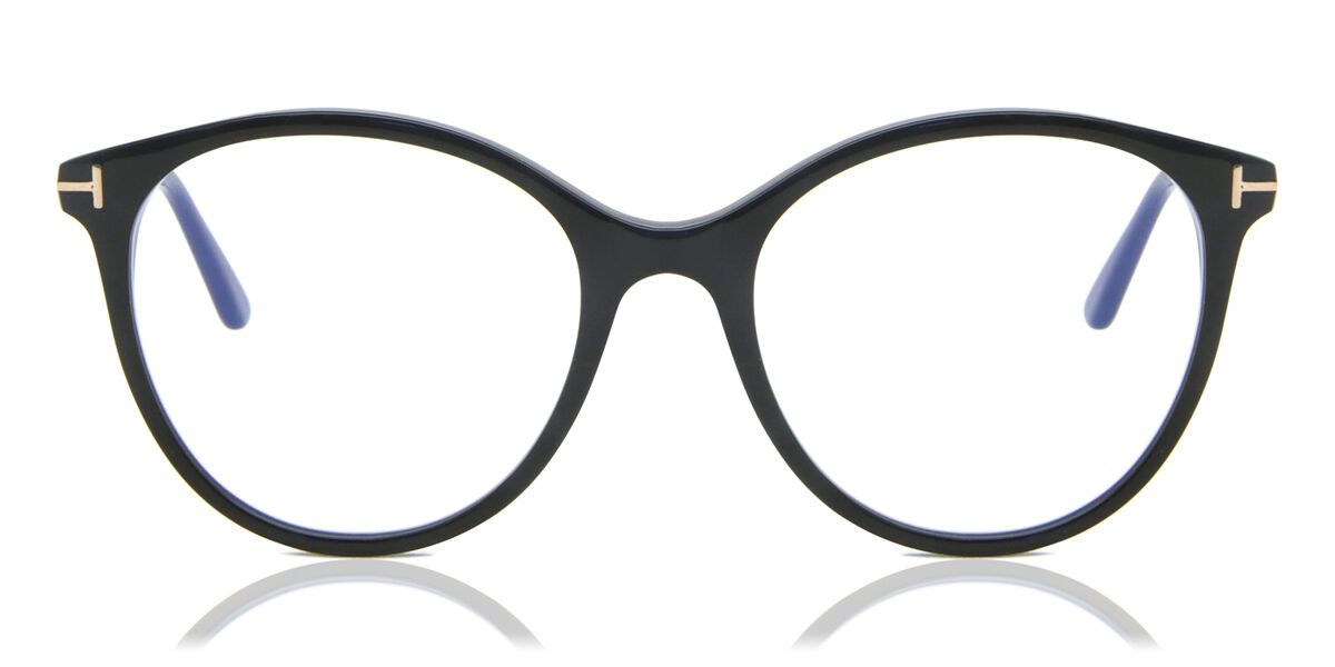 Tom Ford FT5742-B Blue-Light Block 001 Glasses Shiny Black |  SmartBuyGlasses UK
