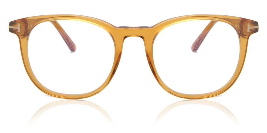 Tom Ford FT5754-B Blue-Light Block 041 Eyeglasses in Transparent Yellow |  SmartBuyGlasses USA