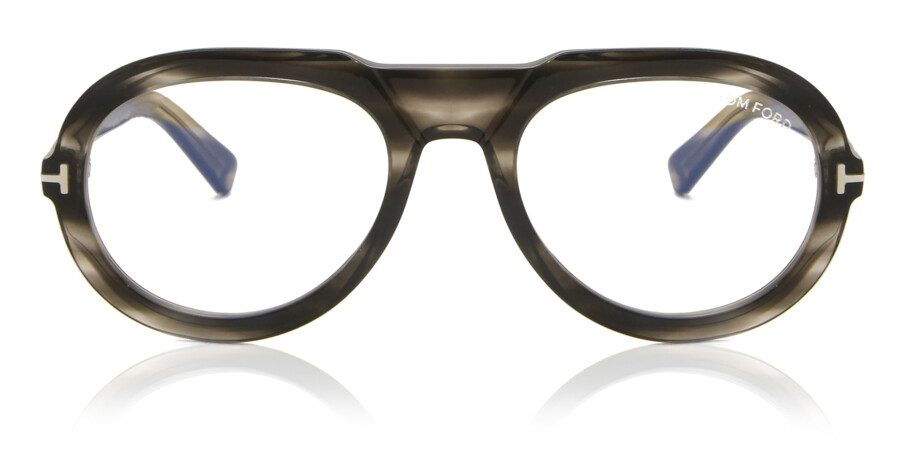 Tom Ford FT5756-B Blue-Light Block 056 Glasses Havana | VisionDirect  Australia