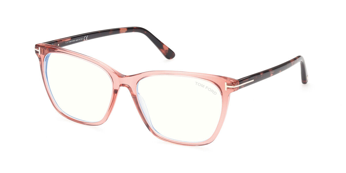 Tom Ford FT5762-B Blue-Light Block 001 Eyeglasses In Shiny Black ...