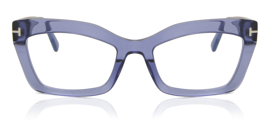 Tom Ford FT5766-B Blue-Light Block 078 Glasses Transparent Purple |  VisionDirect Australia