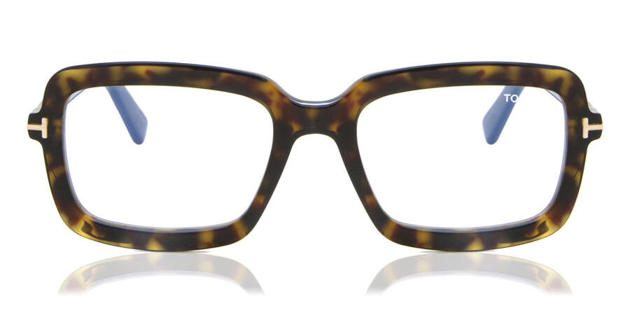 Tom Ford FT5767-B Blue-Light Block 052 Glasses Dark Havana |  SmartBuyGlasses UK